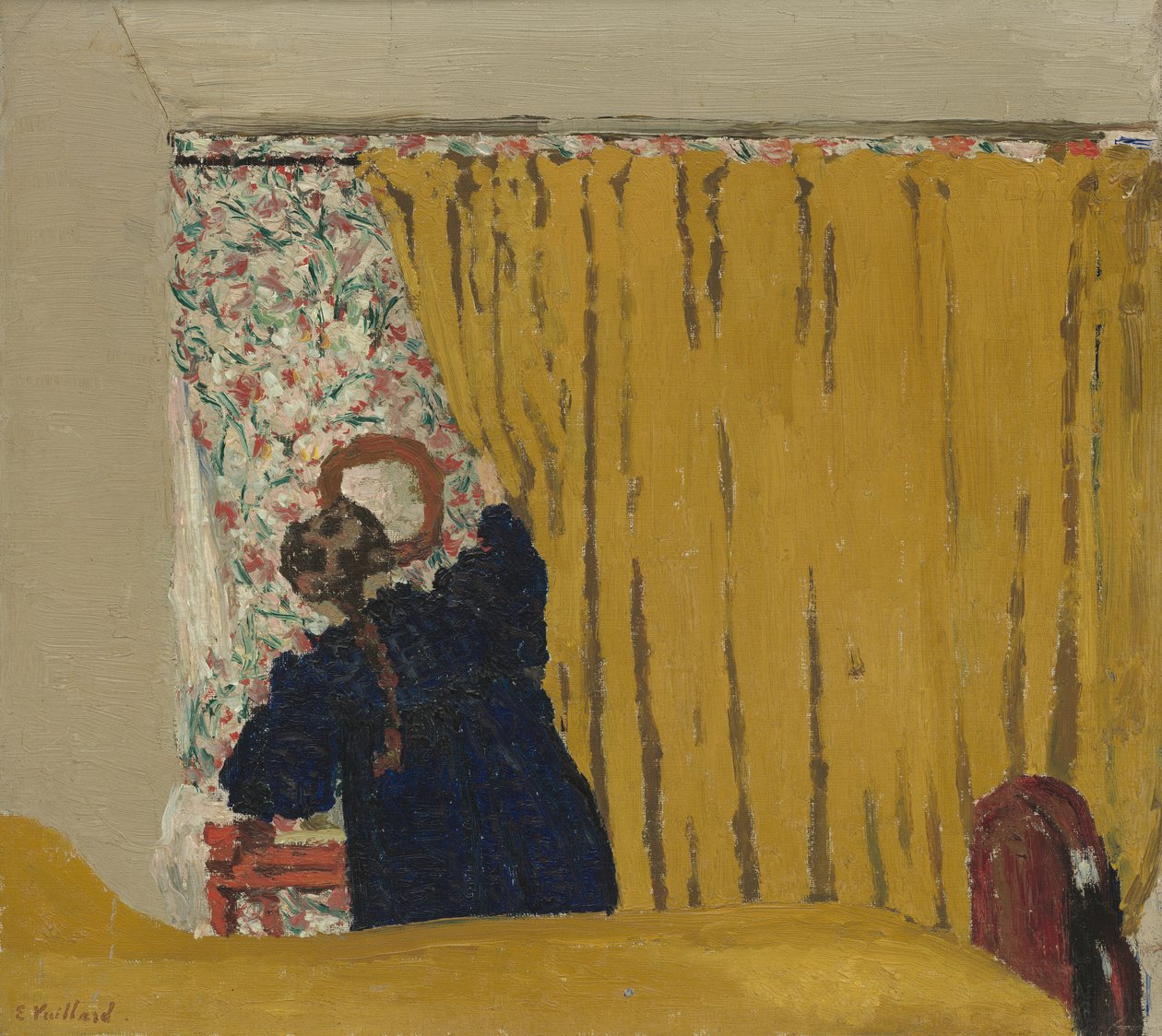 Żółta kurtyna, ok.1893 autorstwa Edouard Vuillard