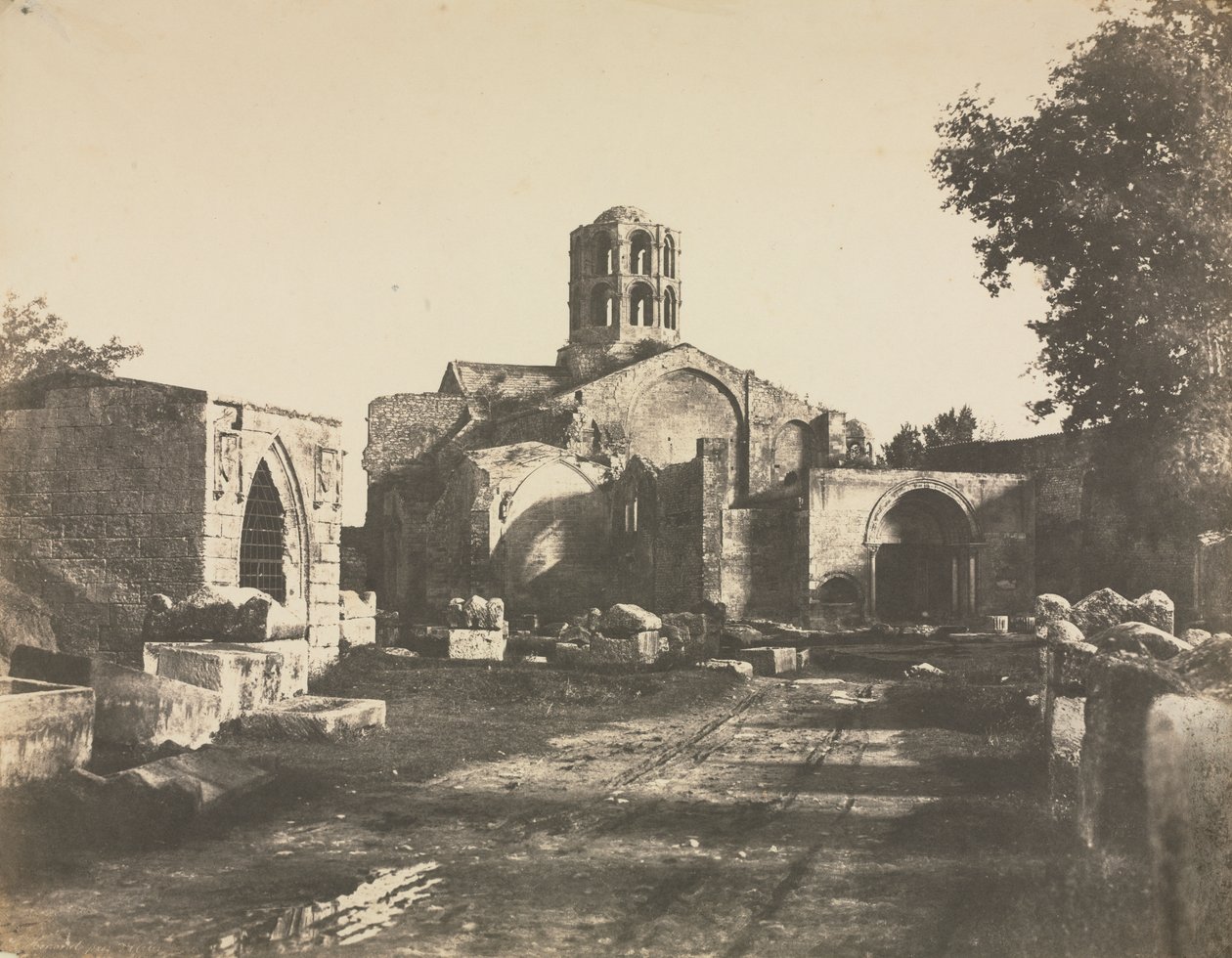 Saint-Honorat, w pobliżu Arles autorstwa Edouard Denis Baldus