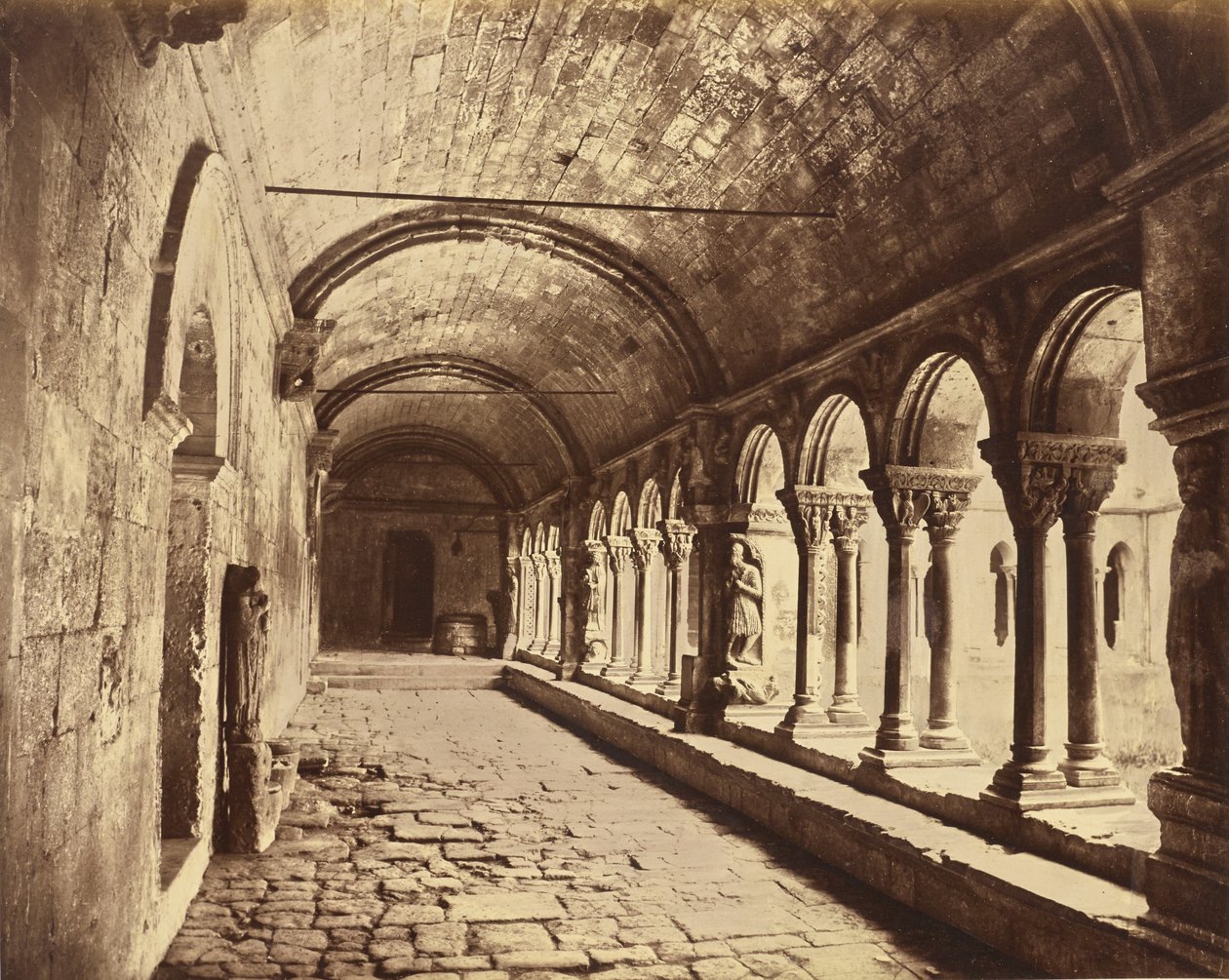Arles. Krużganek Saint-Trophime autorstwa Édouard Baldus