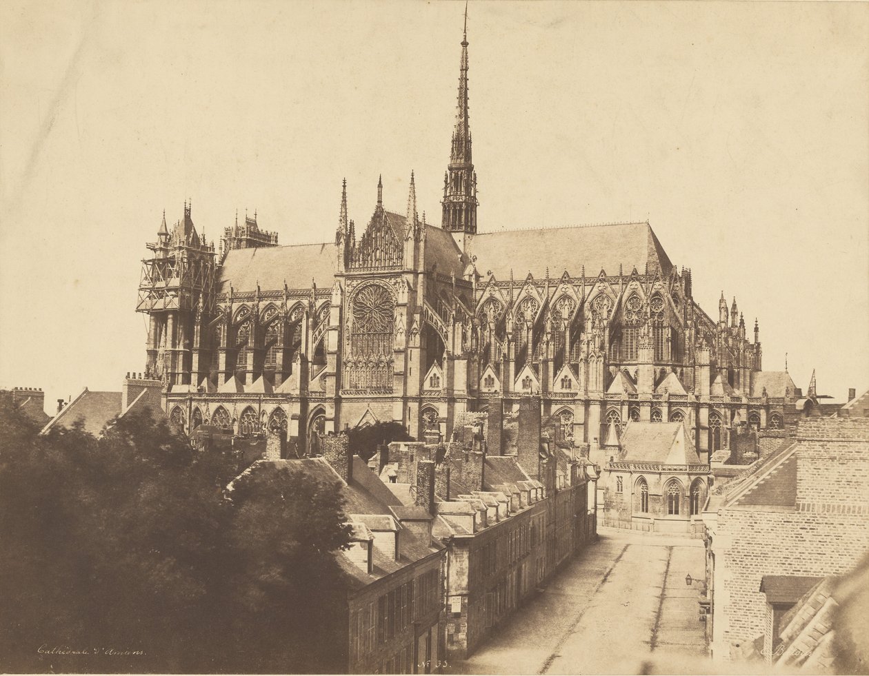 Katedra w Amiens autorstwa Édouard Baldus