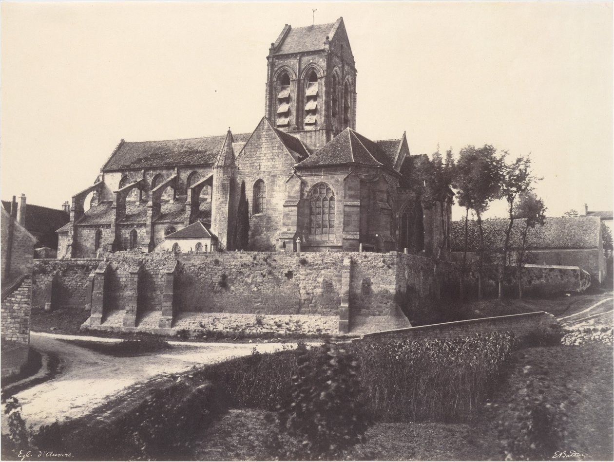 Kościół w Auvers autorstwa Édouard Baldus
