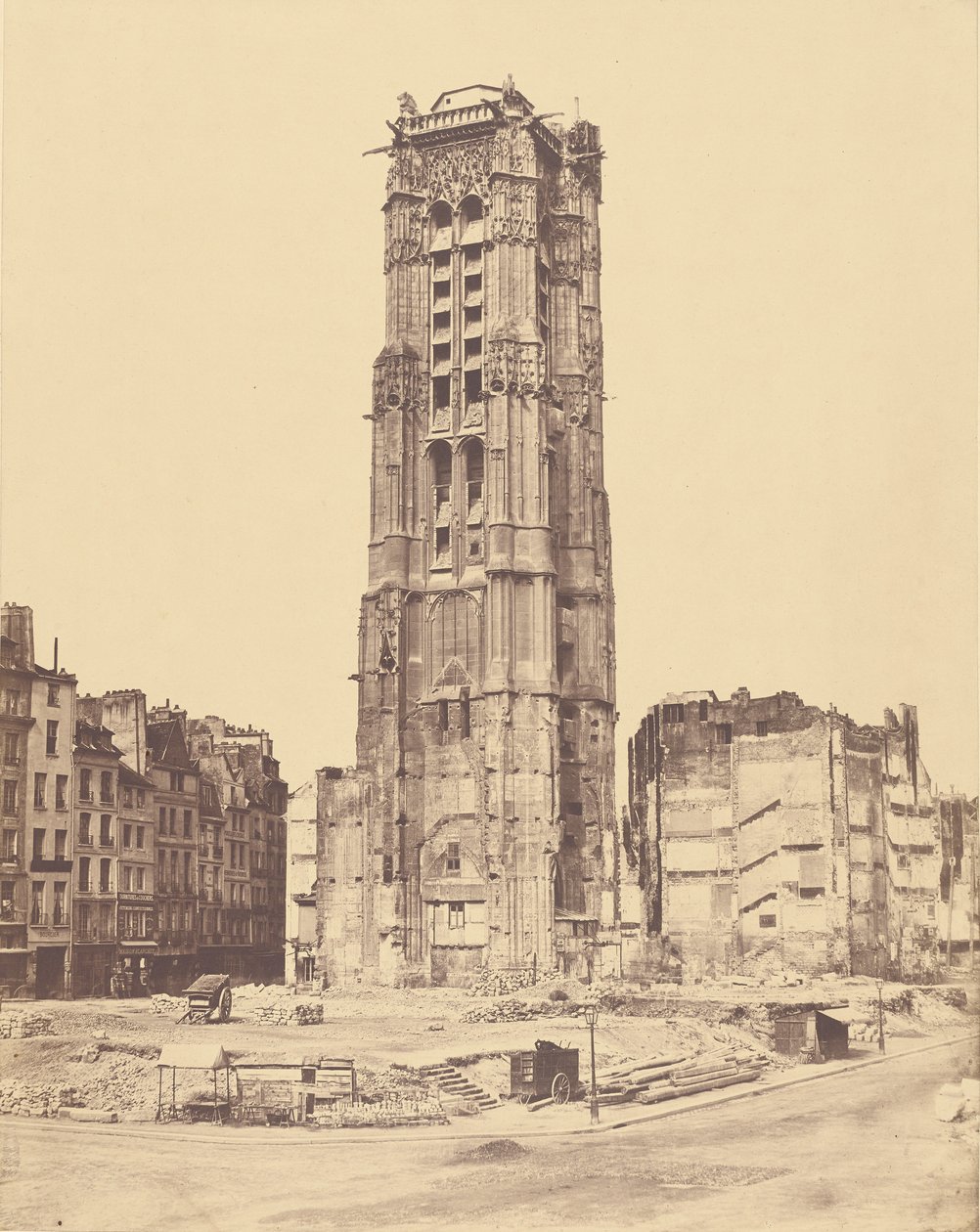 Wieża Saint-Jacques autorstwa Édouard Baldus