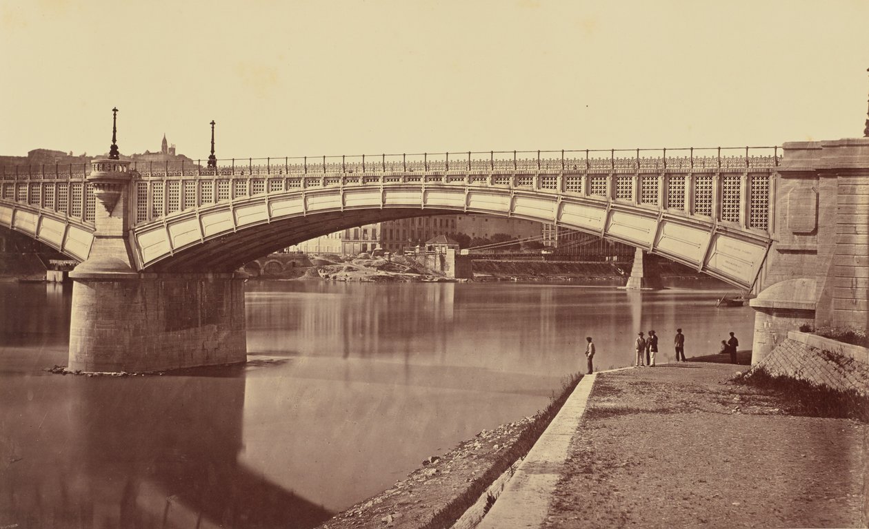Lyon. Wiadukt nad Rodanem autorstwa Édouard Baldus