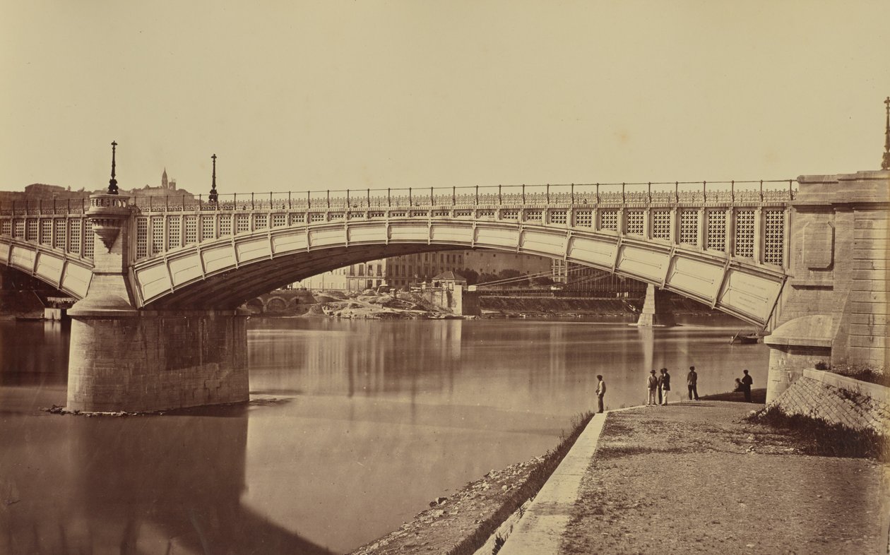 Lyon. Wiadukt nad Rodanem autorstwa Édouard Baldus