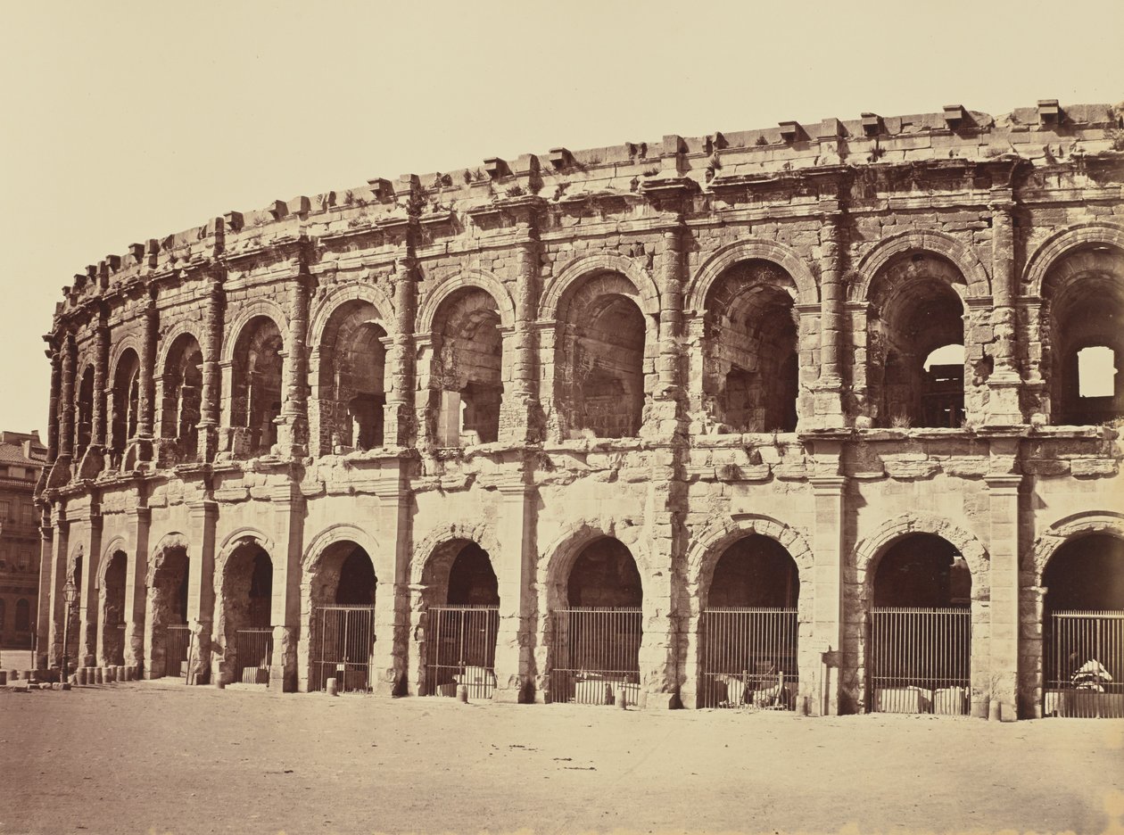 Nîmes. Amfiteatr autorstwa Édouard Baldus