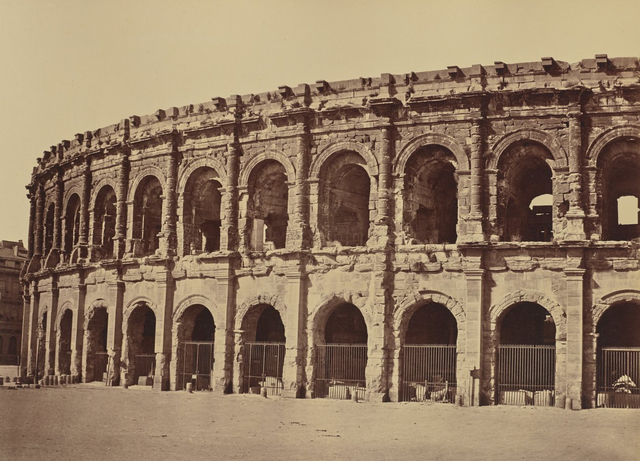Nîmes. Amfiteatr autorstwa Édouard Baldus