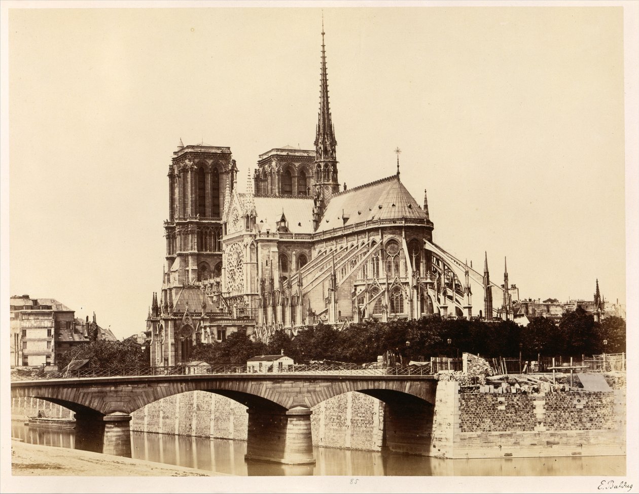 Notre-Dame (Apsyda) autorstwa Édouard Baldus