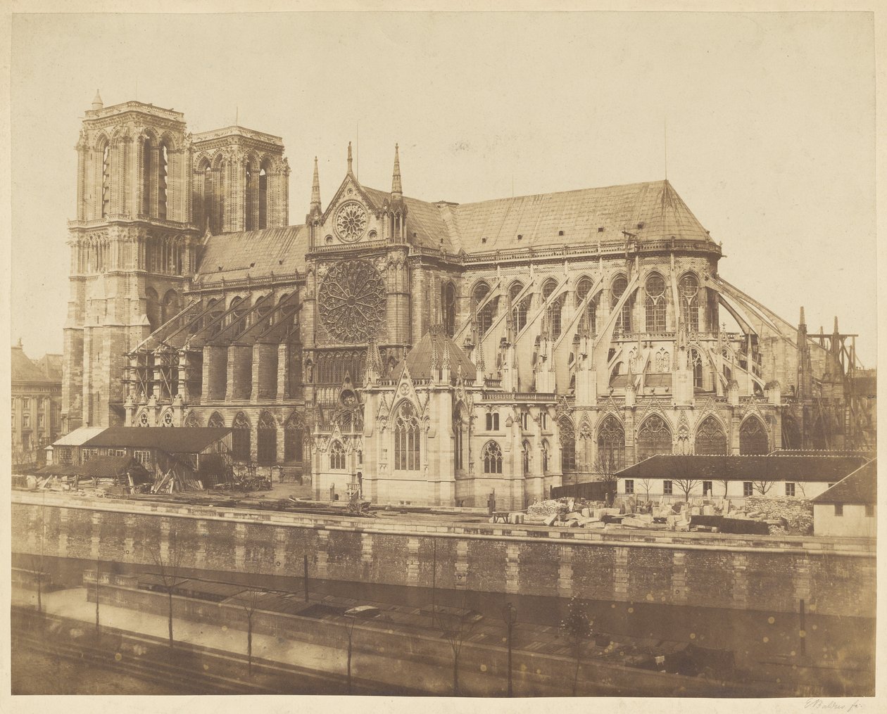Katedra Notre-Dame autorstwa Édouard Baldus