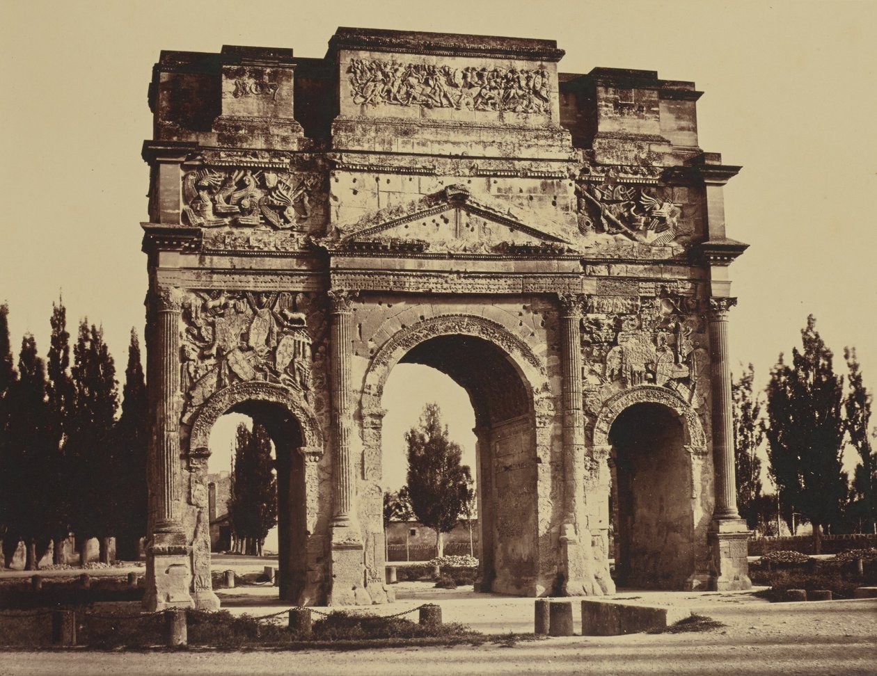 Pomarańczowy. Antyczny łuk autorstwa Édouard Baldus