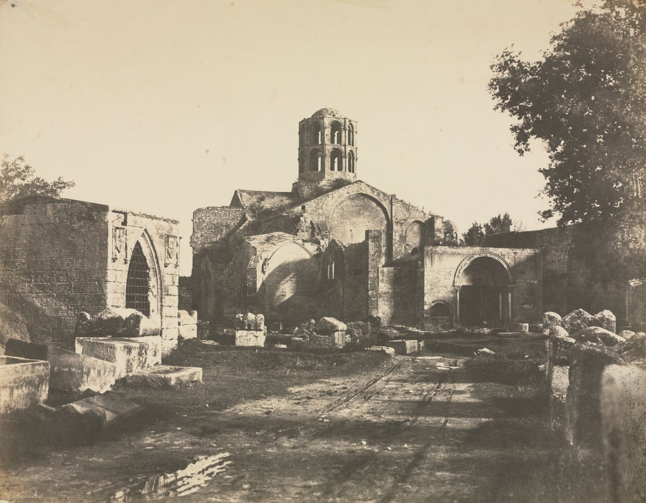 Saint-Honorat, niedaleko Arles autorstwa Édouard Baldus