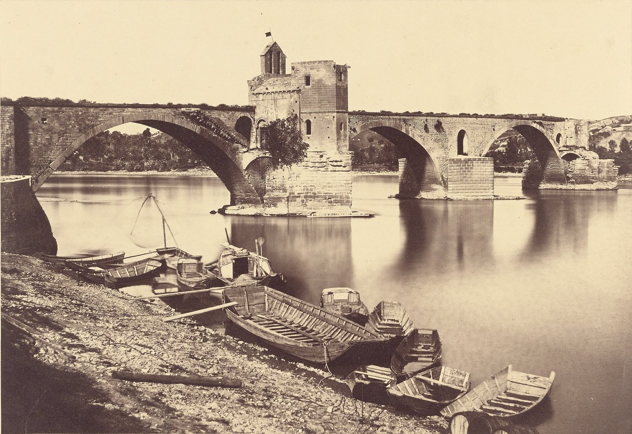 Most Saint Bénézet, Awinion autorstwa Édouard Baldus