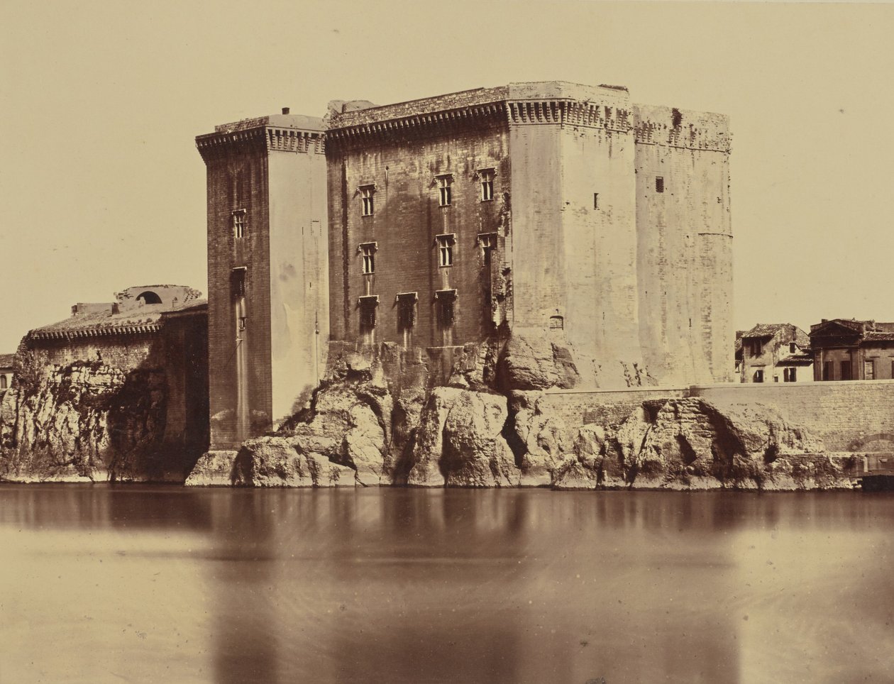 Tarascon. Zamek autorstwa Édouard Baldus