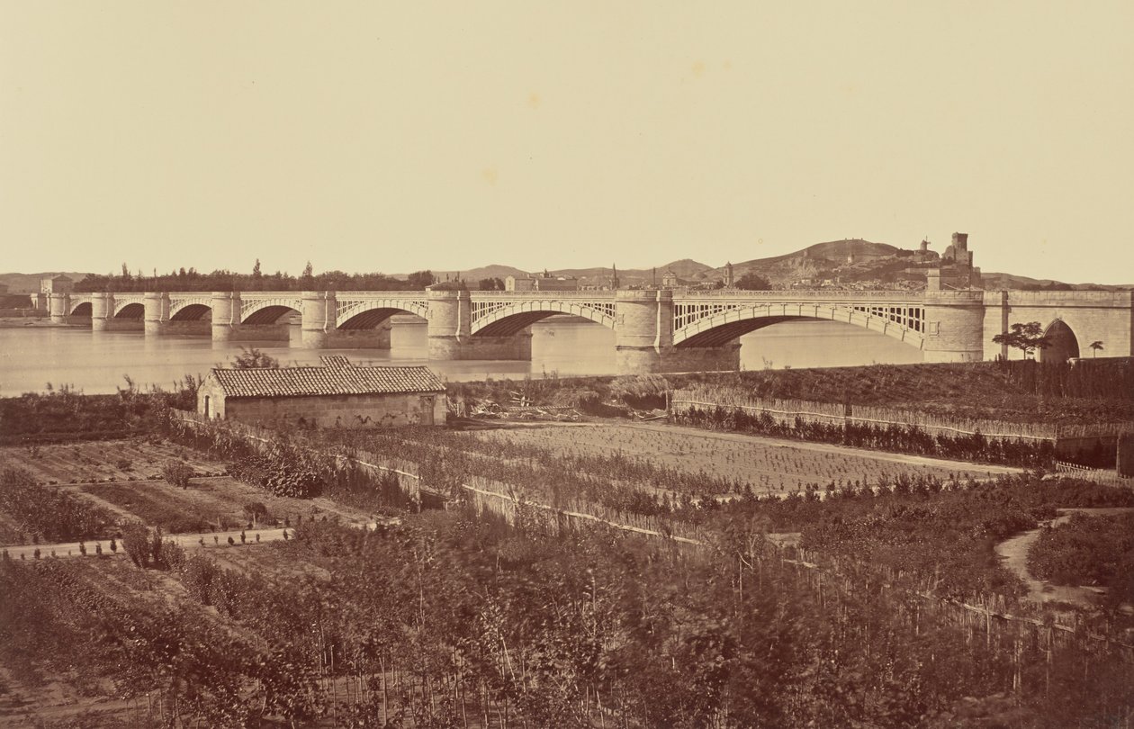 Tarascon. Wiadukt autorstwa Édouard Baldus