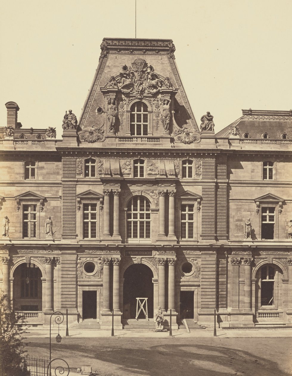 Pawilon Colberta, Luwr, Paryż autorstwa Édouard Baldus