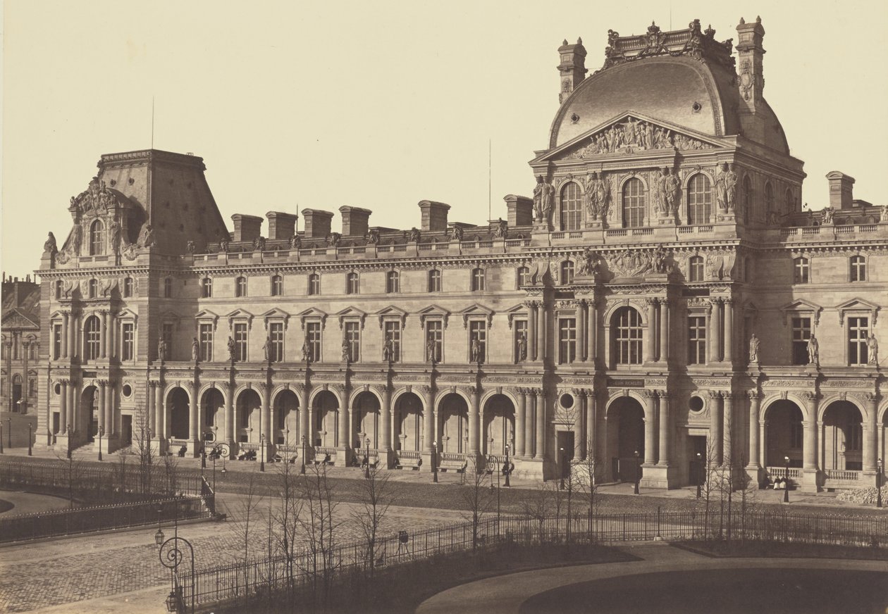 Pawilon Turgot, Luwr, Paryż autorstwa Édouard Baldus