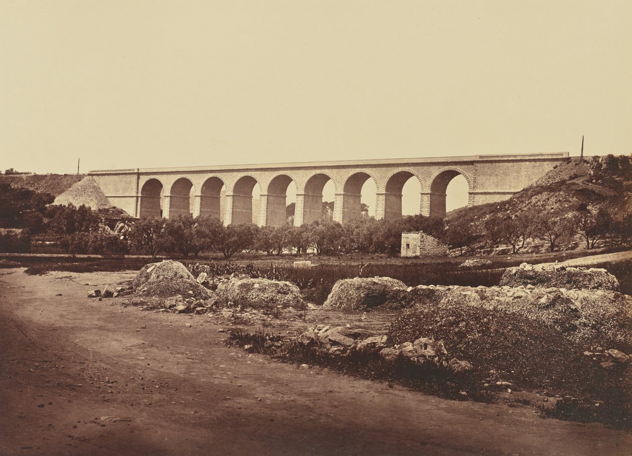 Wiadukt w Bandol autorstwa Édouard Baldus