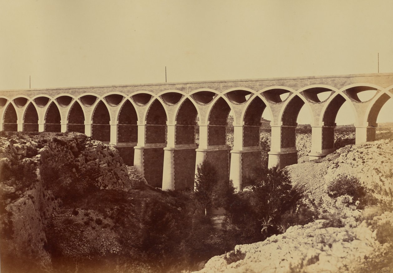 Wiadukt w Saint-Chamas autorstwa Édouard Baldus
