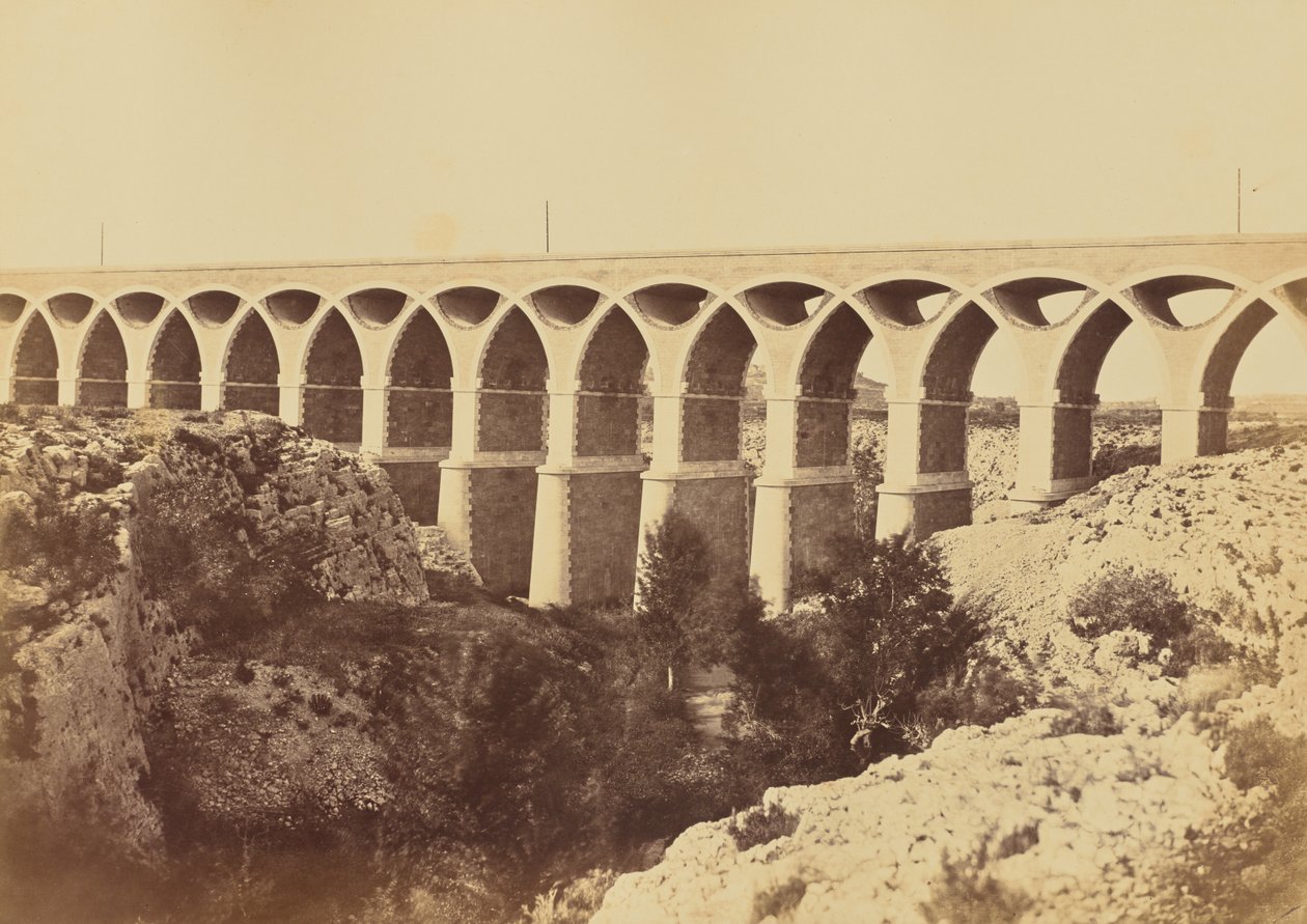 Wiadukt w St. Chamas autorstwa Édouard Baldus
