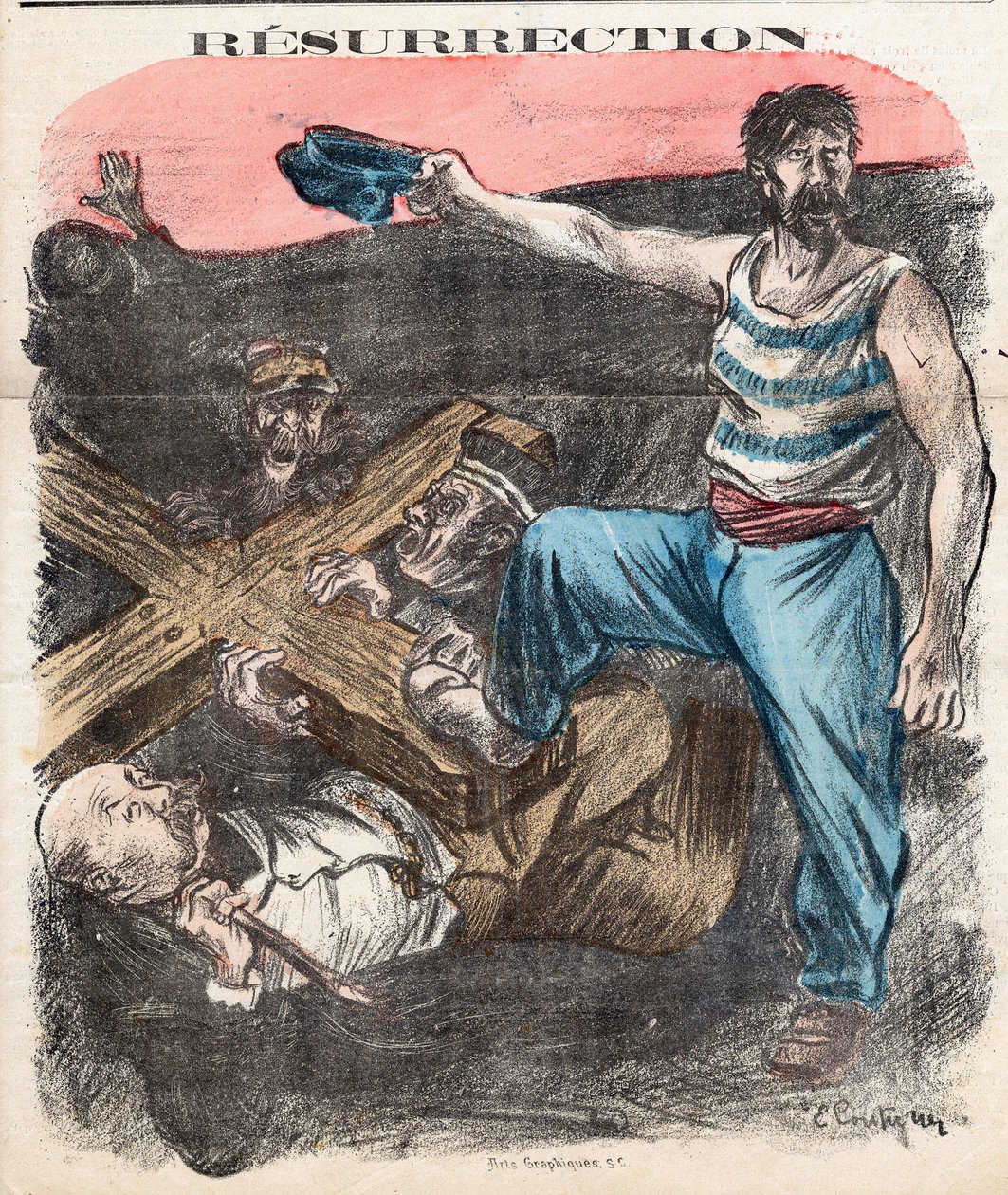Okładka „Socjalistycznego Chambarda”, nr 71, Satyryka w Kolorach autorstwa Edouard Couturier