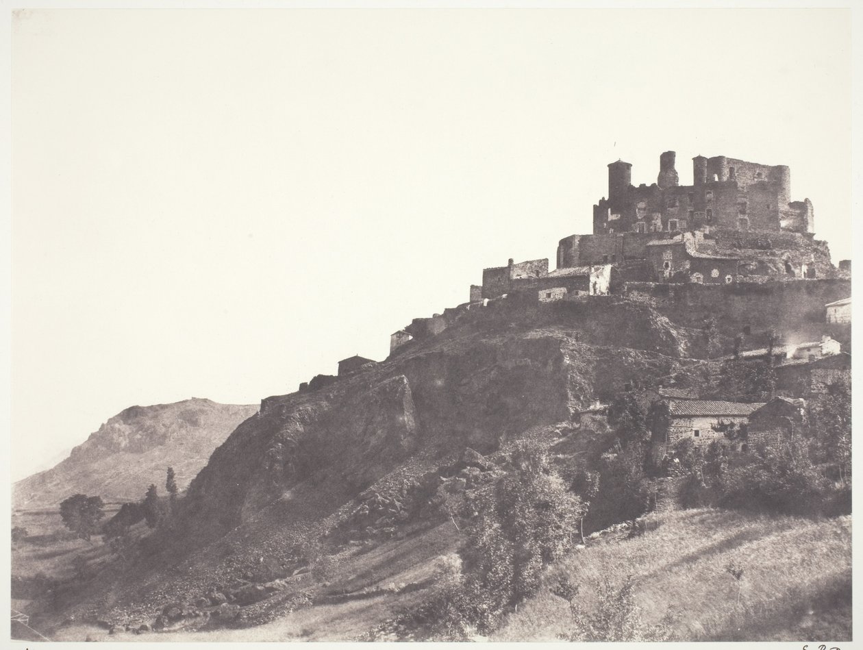 Chateau de Murol w Owernii autorstwa Edouard Denis Baldus