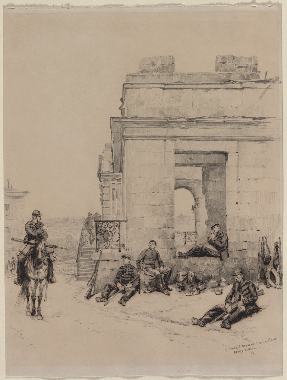 Odpoczynek żołnierzy, 1878. autorstwa Jean Baptiste Edouard Detaille