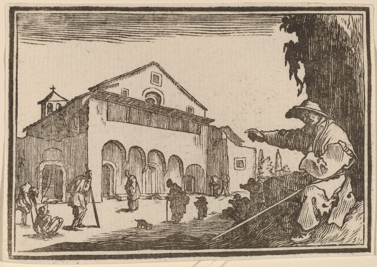 Przytułek autorstwa Edouard Eckman after Jacques Callot