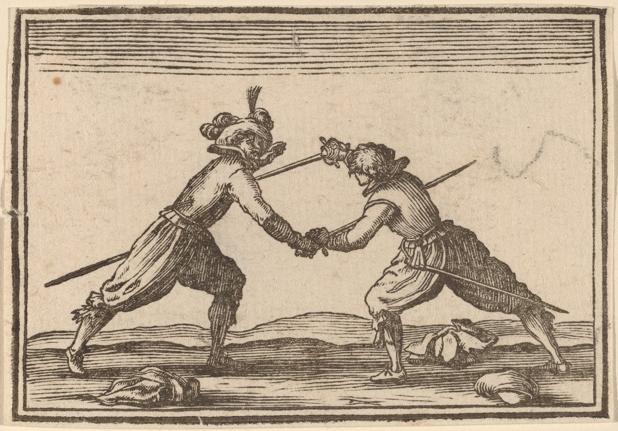 Pojedynek na miecze autorstwa Edouard Eckman after Jacques Callot