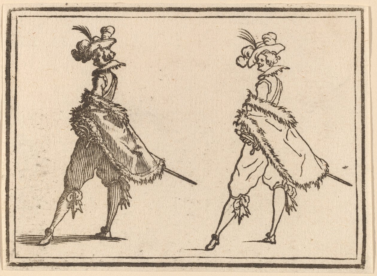 Pan widziany z boku autorstwa Edouard Eckman after Jacques Callot
