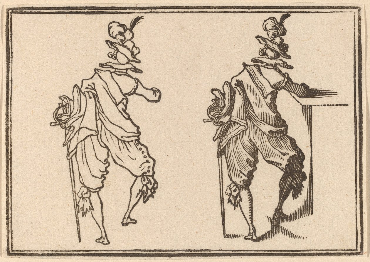 Człowiek z mieczem autorstwa Edouard Eckman after Jacques Callot