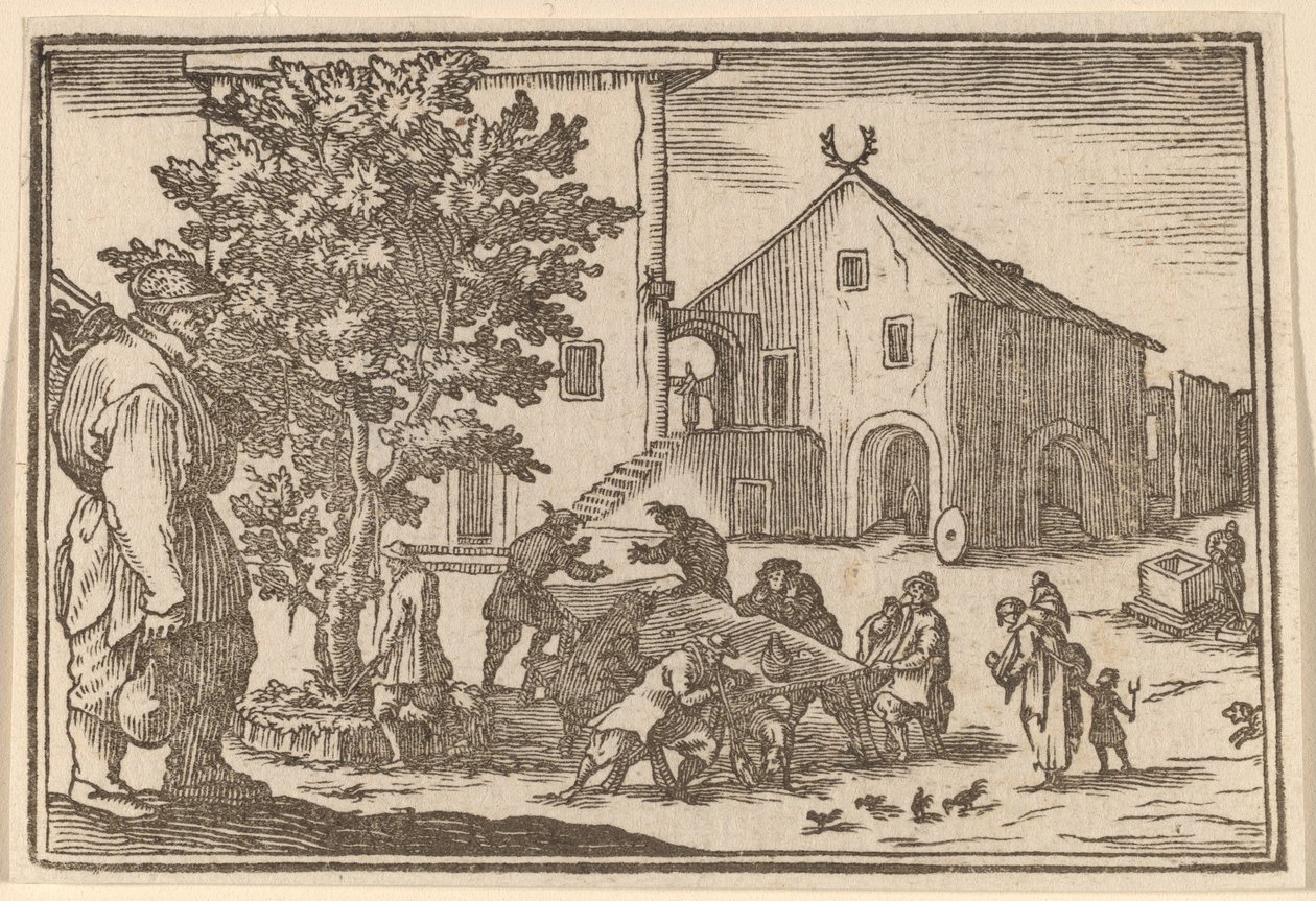 Tawerna autorstwa Edouard Eckman after Jacques Callot