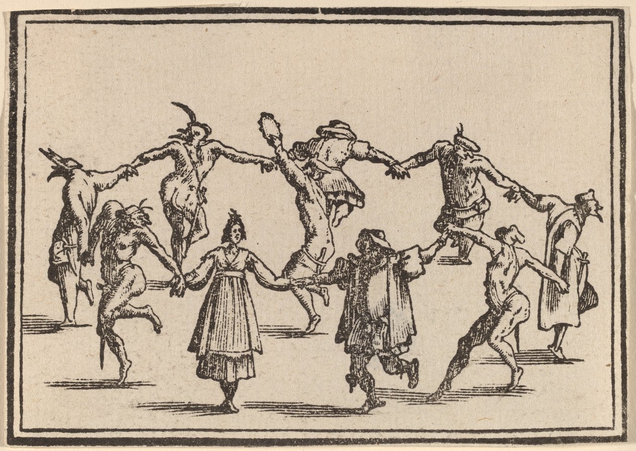 Taniec autorstwa Edouard Eckman after Jacques Callot