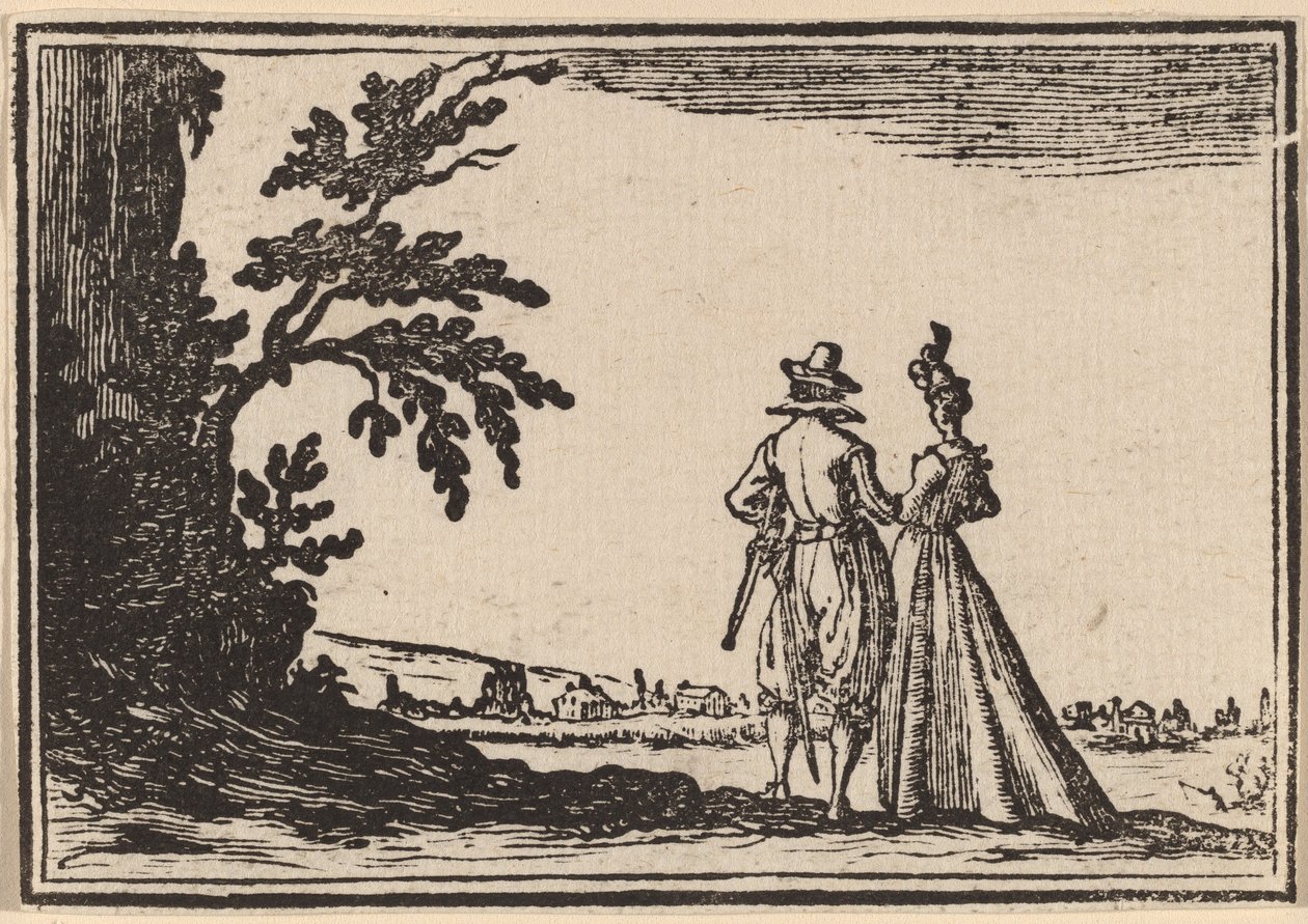 Promenada autorstwa Edouard Eckman after Jacques Callot