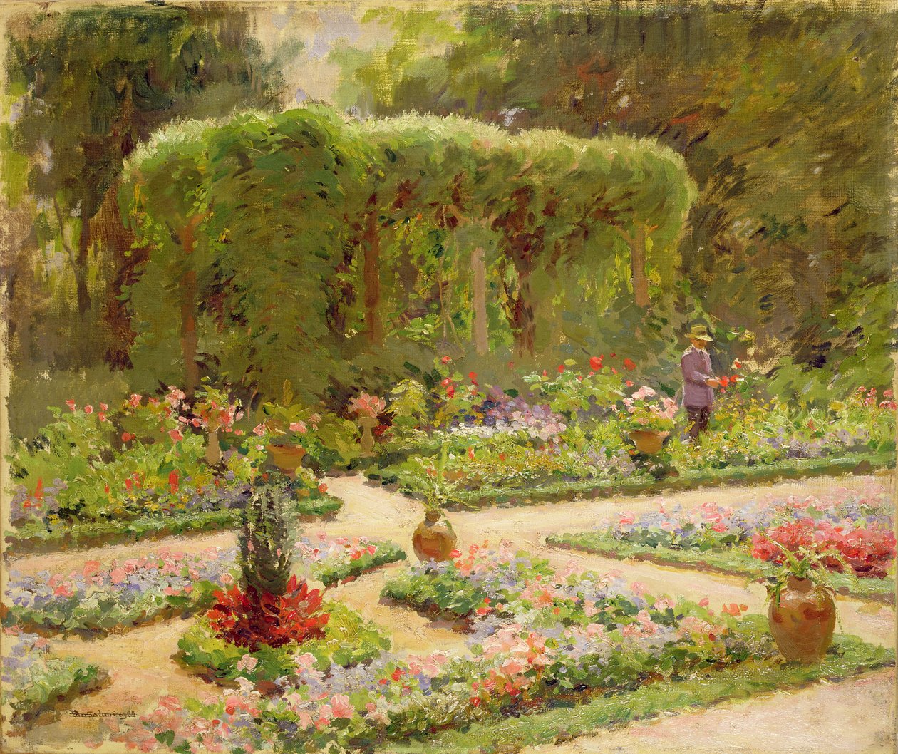 Ogród Ogrodnika autorstwa Edouard Gaetan Charles Ansaloni
