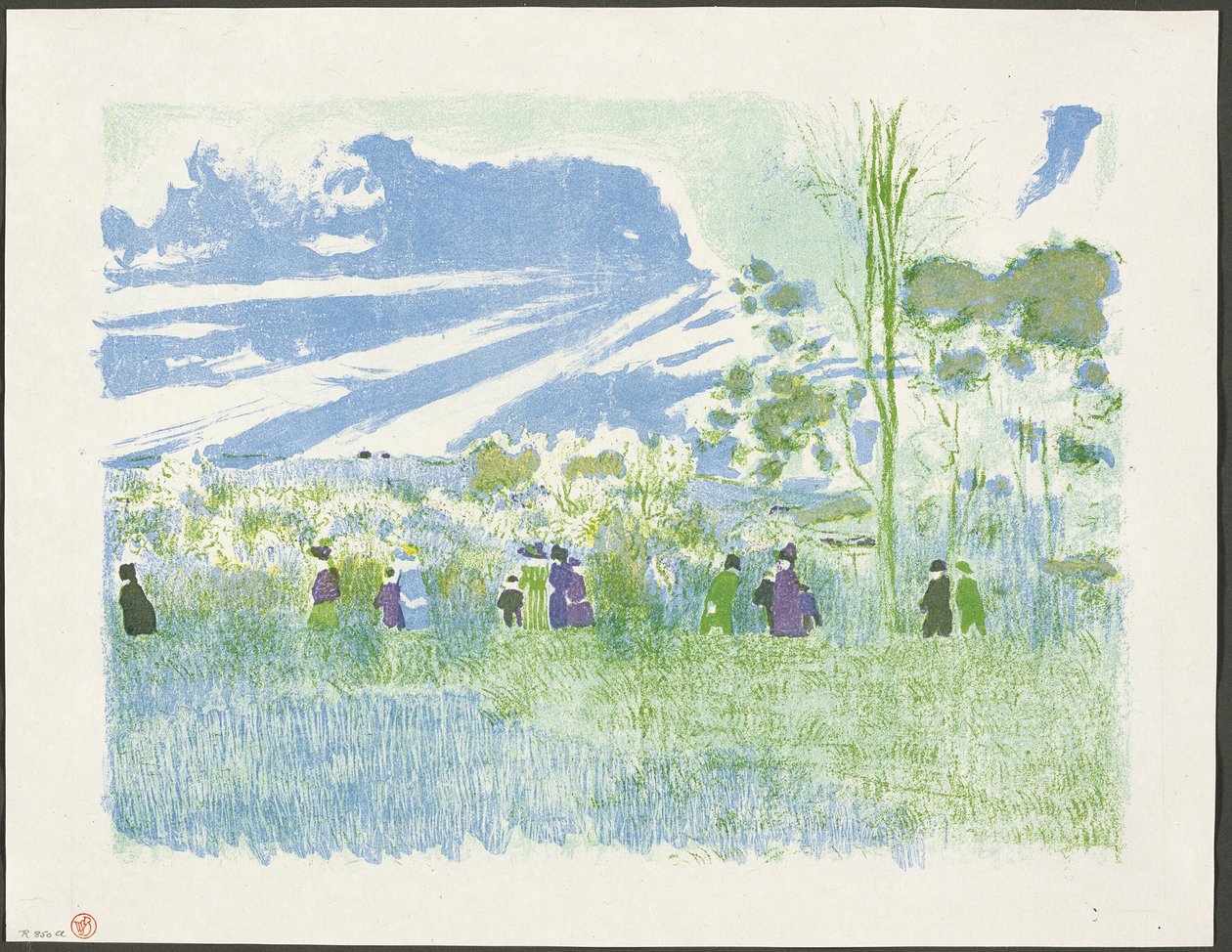 Across the Fields, płyta trzecia z Landscapes and Interiors autorstwa Édouard Jean Vuillard