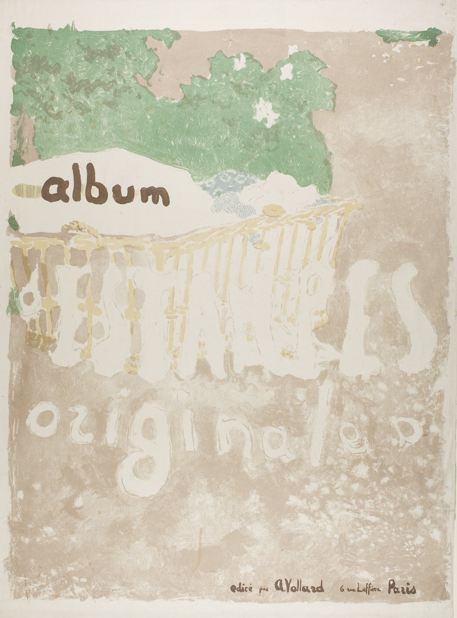 Projekt okładki drukowanego portfolio autorstwa Édouard Jean Vuillard