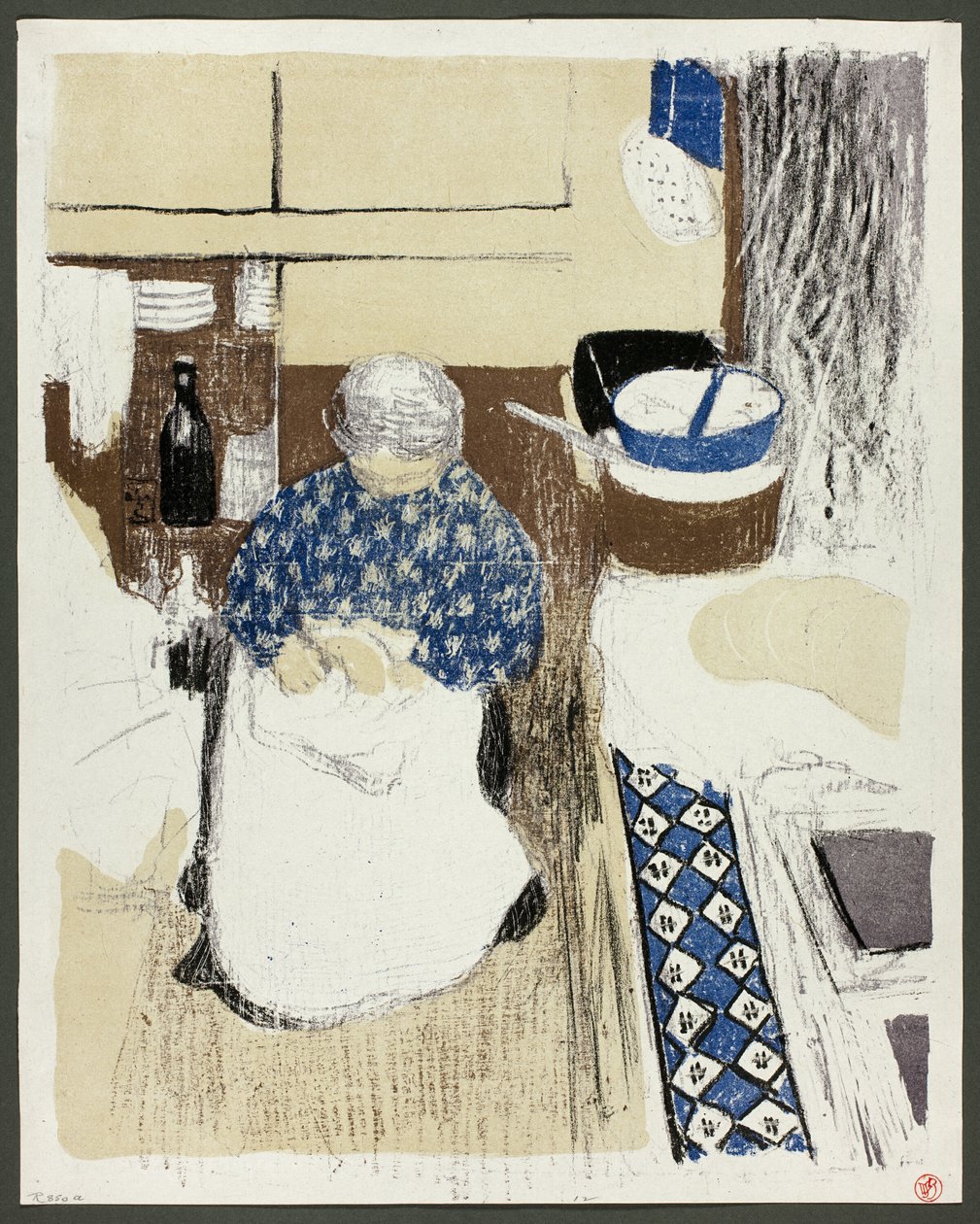 Kucharz, talerz jedenasty z Pejzaże i wnętrza autorstwa Édouard Jean Vuillard