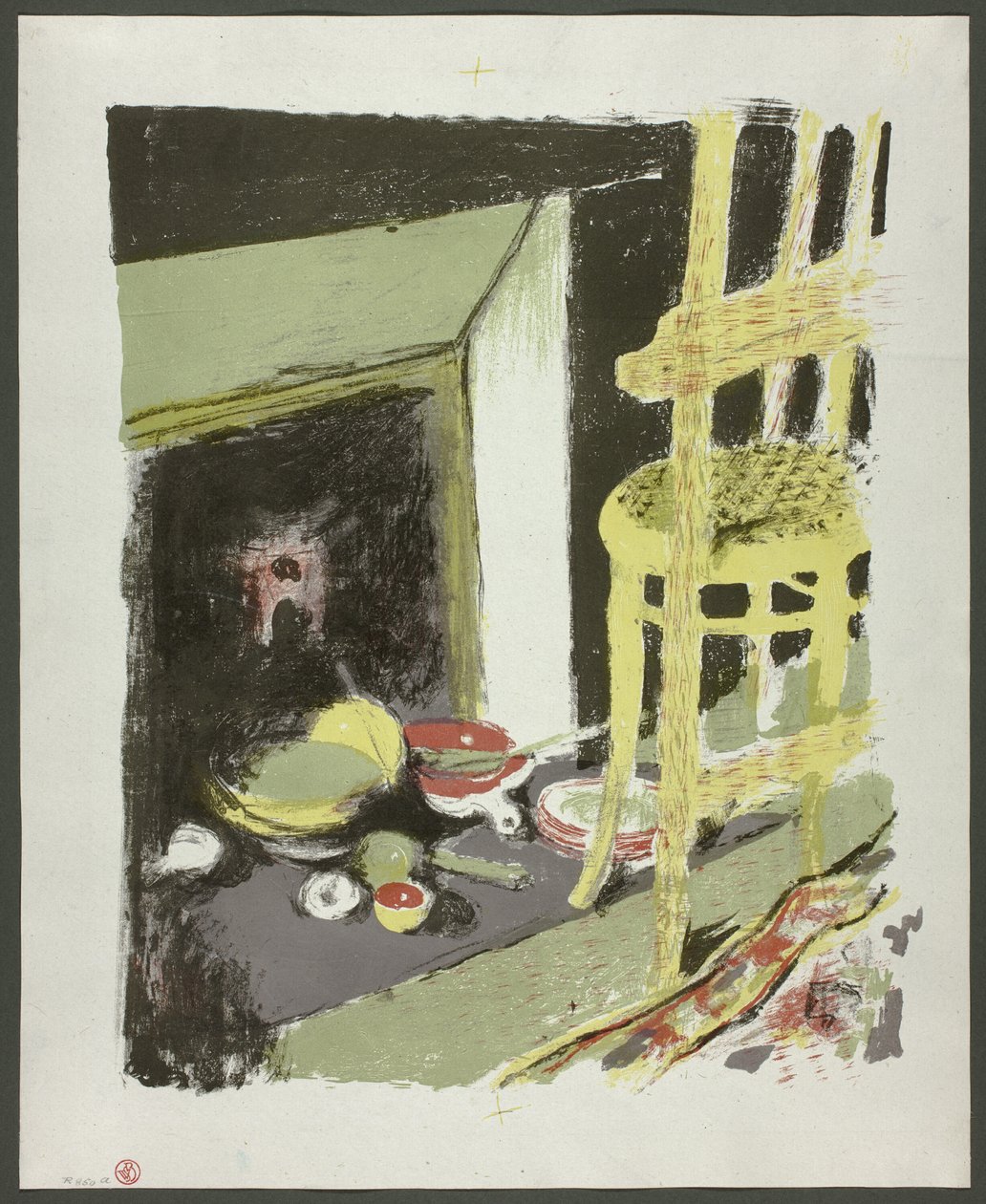 The Hearth, płyta ósma z Landscapes and Interiors autorstwa Édouard Jean Vuillard