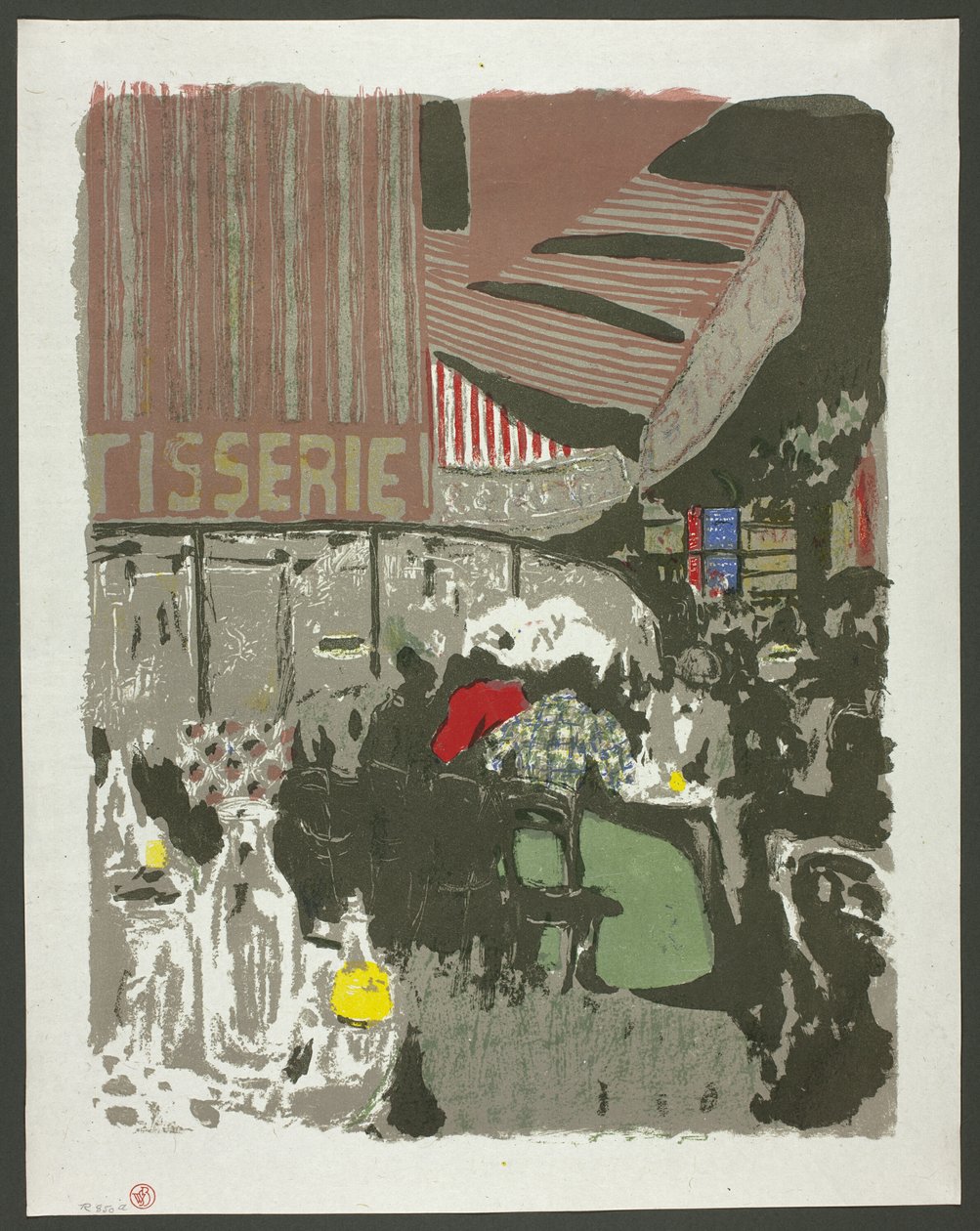 The Pastry Shop, płyta dziesiąta z Landscapes and Interiors autorstwa Édouard Jean Vuillard