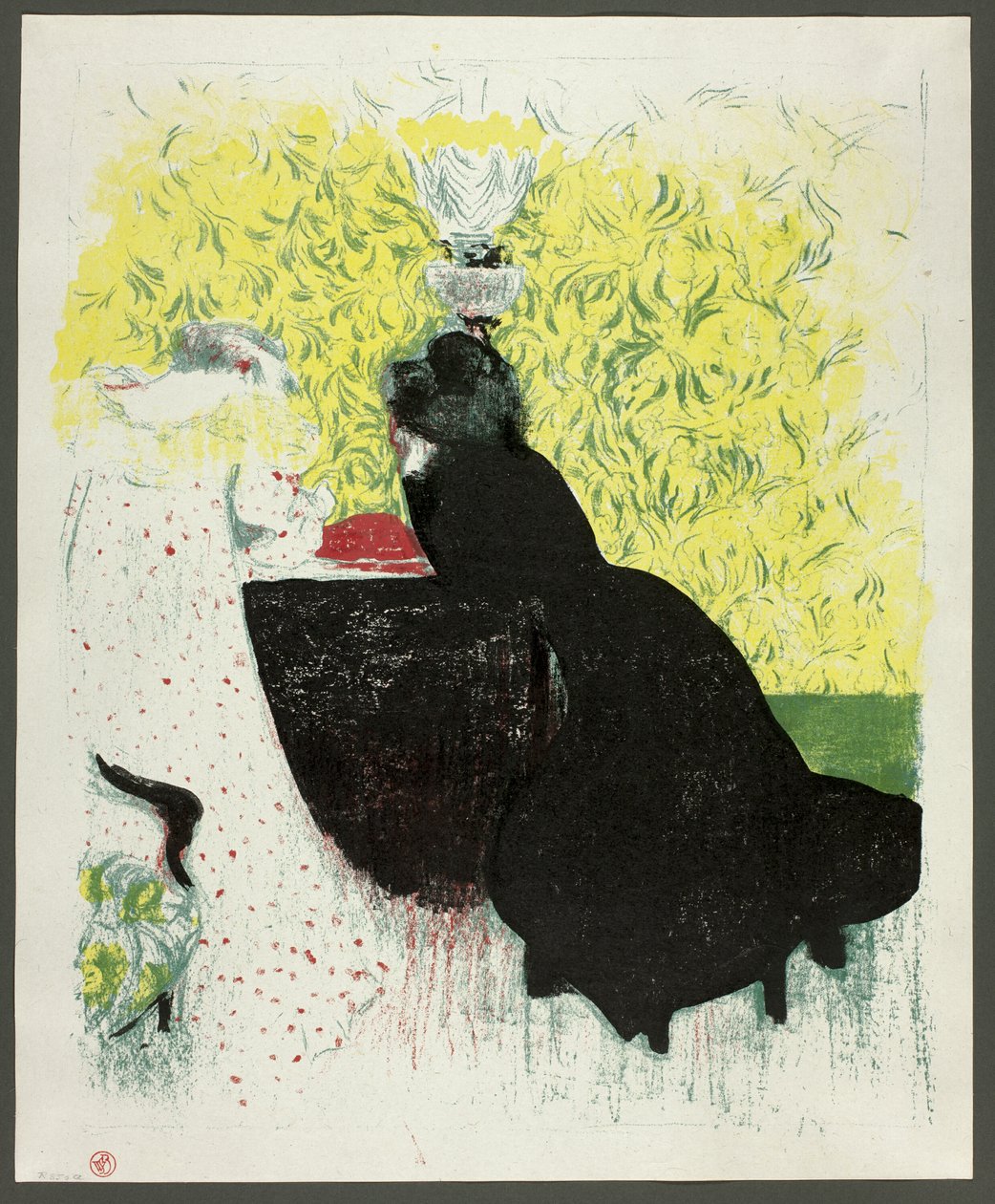 Dwie szwagierki, talerz dwunasty z Pejzaże i wnętrza autorstwa Édouard Jean Vuillard