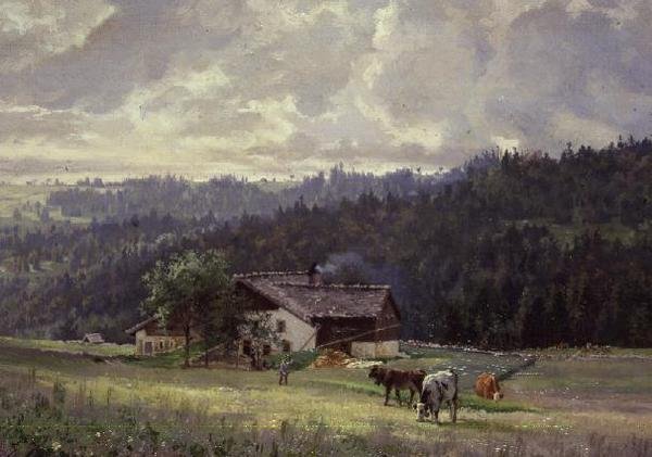 W Sandoz a la Joux Perret autorstwa Edouard Jeanmarie