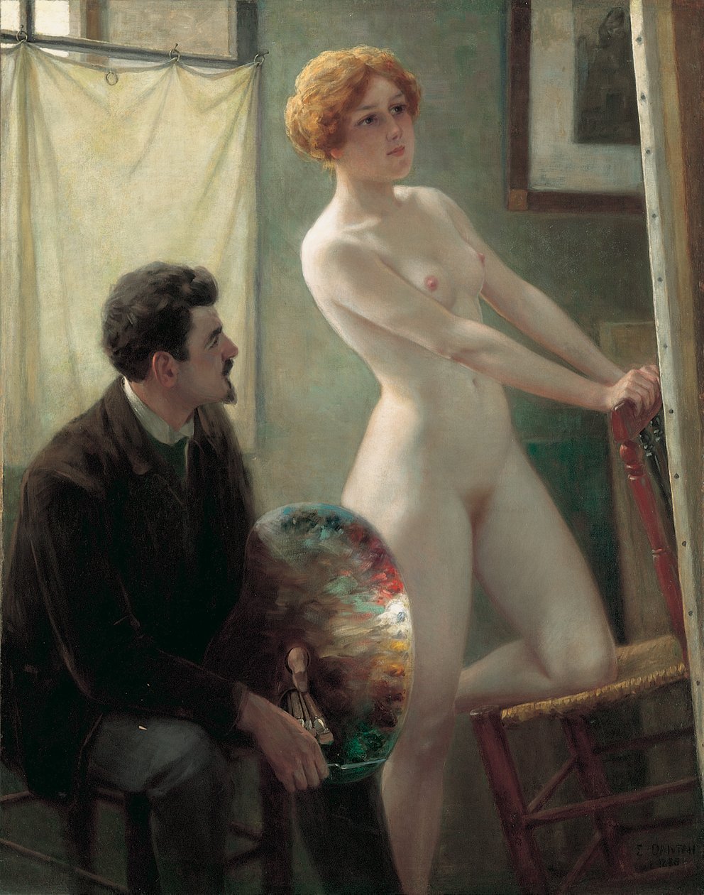 Pracownia Malarza, 1885 autorstwa Edouard Joseph Dantan