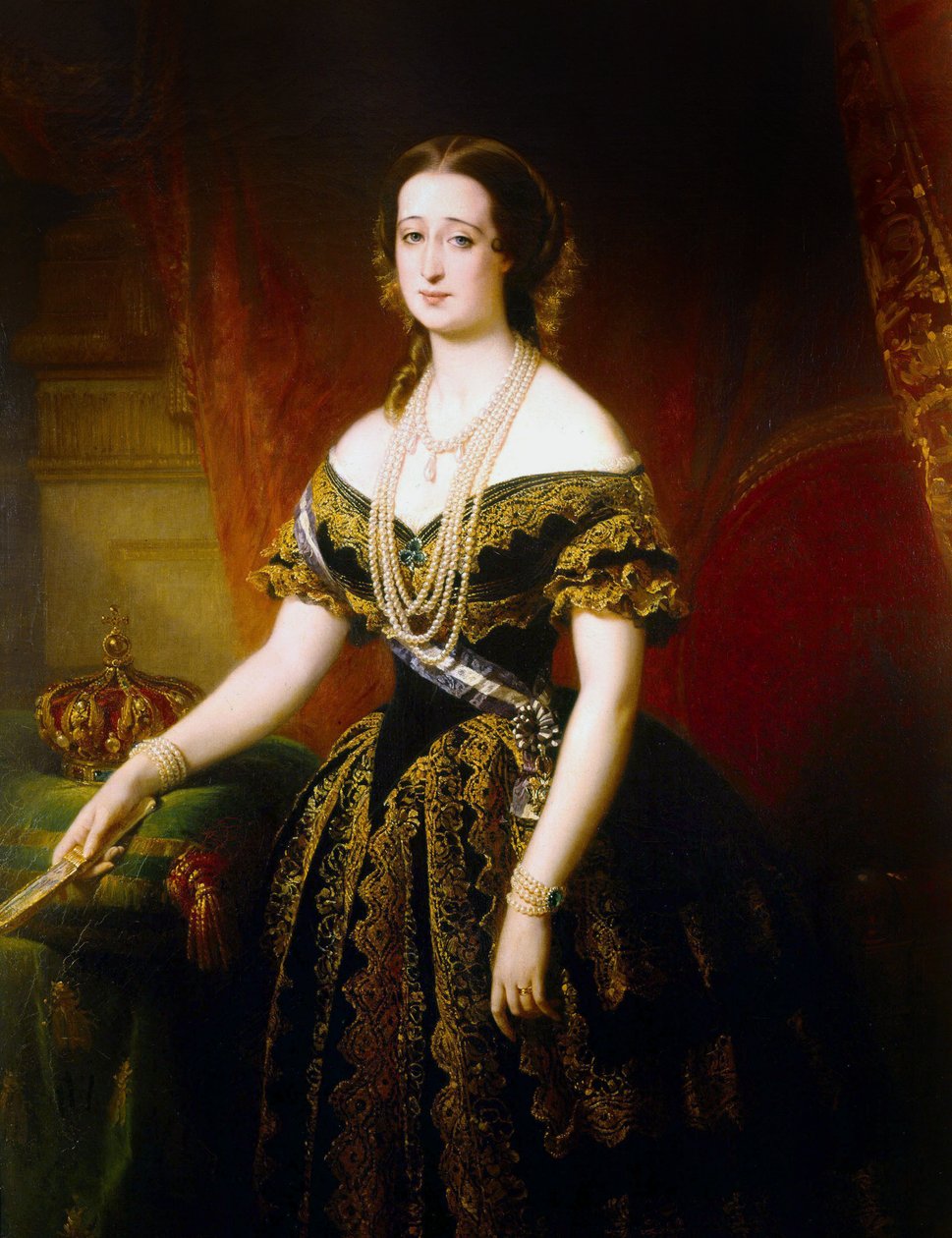 francuska cesarzowa Eugenia autorstwa Edouard Louis Dubufe