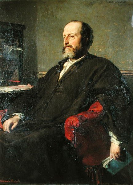 Guillaume Victor Emile Augier (1820-89) 1877 autorstwa Edouard Louis Dubufe