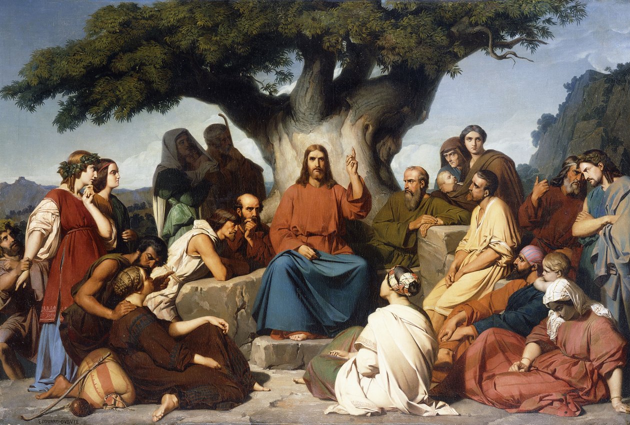 „Wezwanie Jezusa Chrystusa na Górze” autorstwa Edouard Louis Dubufe