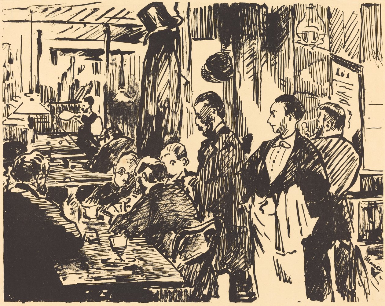 W kawiarni W kawiarni, 1869. autorstwa Édouard Manet