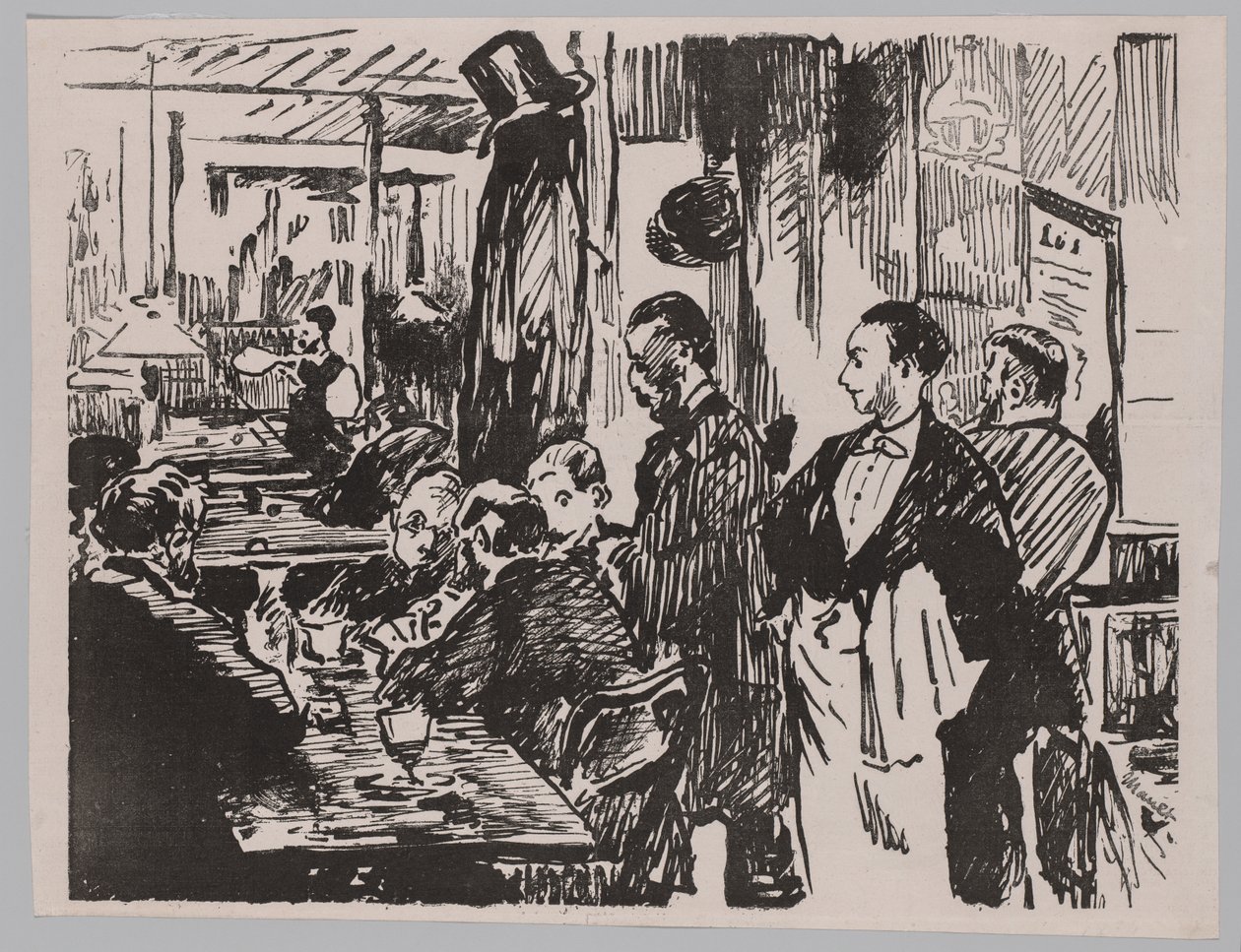 W kawiarni autorstwa Édouard Manet
