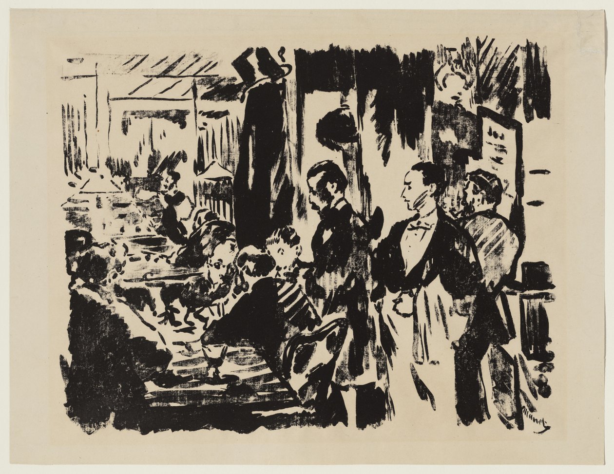 W kawiarni autorstwa Édouard Manet