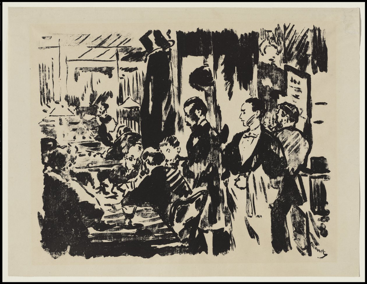 W kawiarni, 1874 autorstwa Édouard Manet