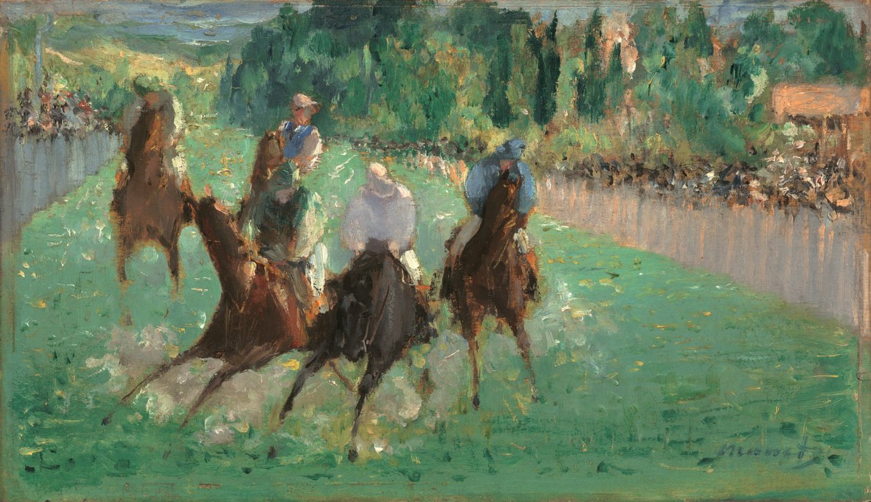 Na wyścigach autorstwa Édouard Manet
