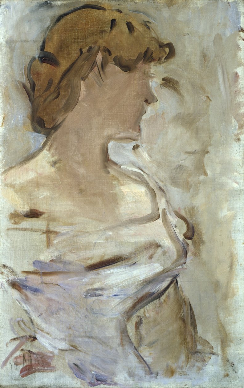Na balu - Małgorzata de Conflans w sukni balowej, 1870-80 autorstwa Édouard Manet
